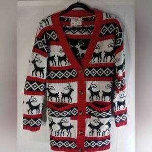 Merry Christmas From V28 Women's Women's Sz S Christmas‎ Sweater Red/Black/White